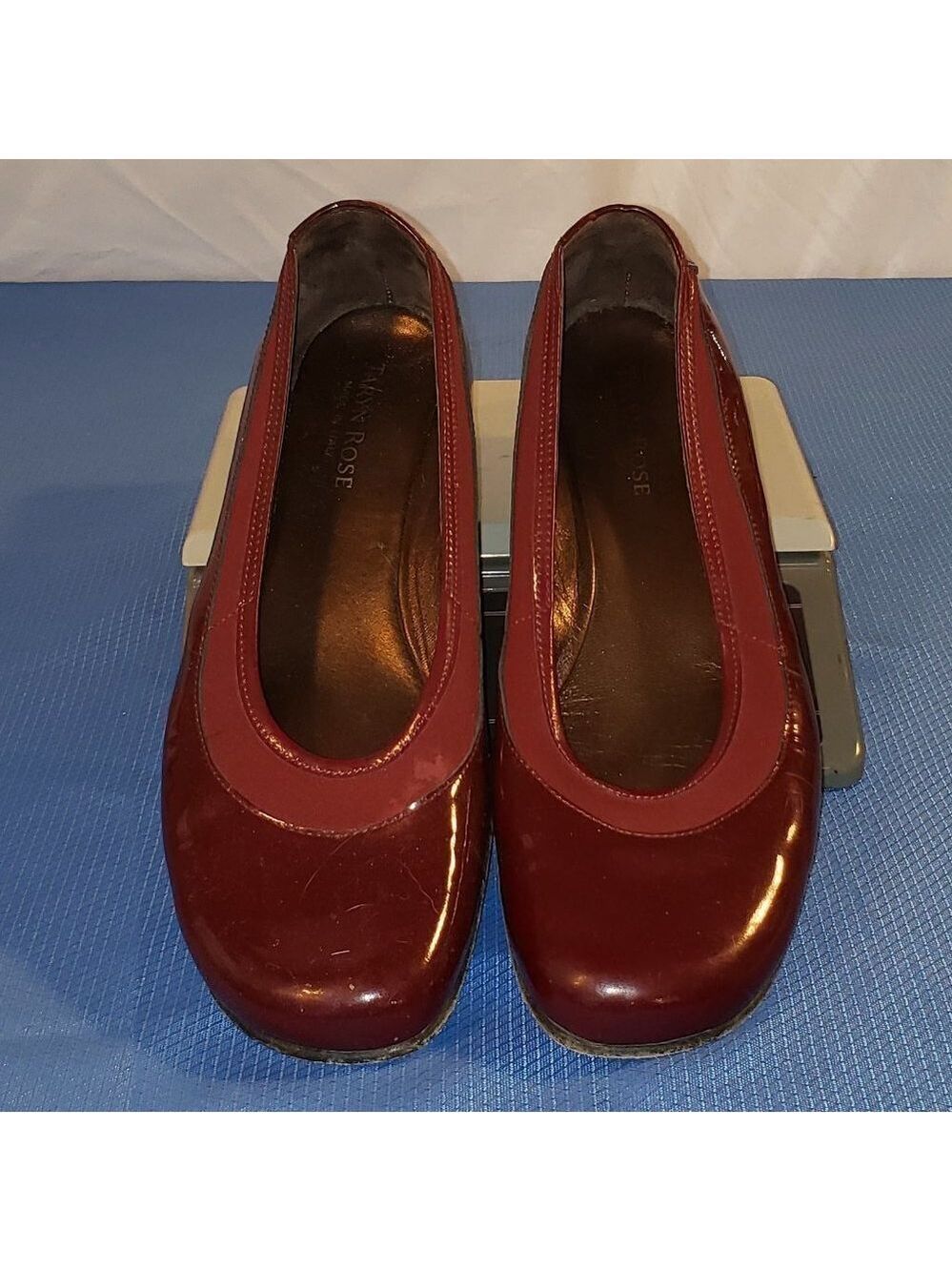 Ladies TARYN ROSE Ballet Flats in Burgundy - 39 (US 8M)